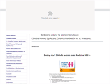Tablet Screenshot of opsrembertow.waw.pl